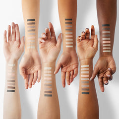 Physicians Formula swatches on arm showing pigment payoff and blendability benefit