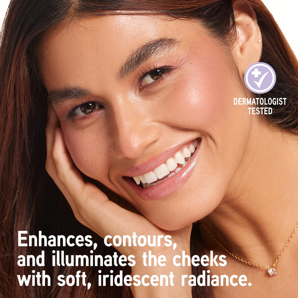 Physicians Formula texture swatch on brush showing silky blendability for effortless application
