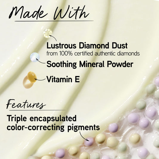 Physicians Formula texture closeup of gel‑to‑serum transformation, lightweight hydration benefit