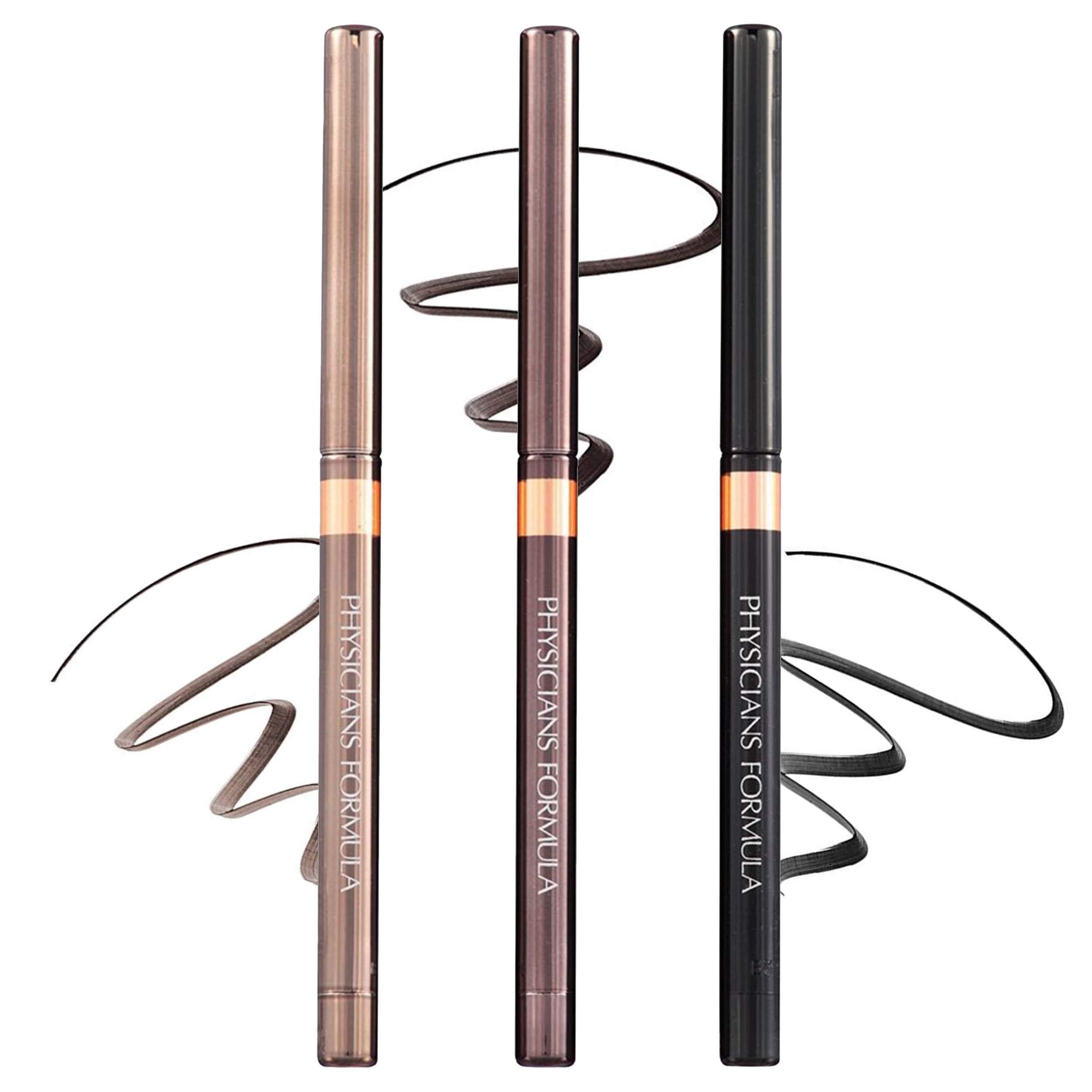 Physicians Formula trio front packaging showing three shimmer eyeliner pencils and shades