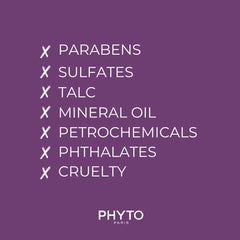 PHYTO phytocyane size and contents layout with vials and leaflet, clarifies one-month supply convenience