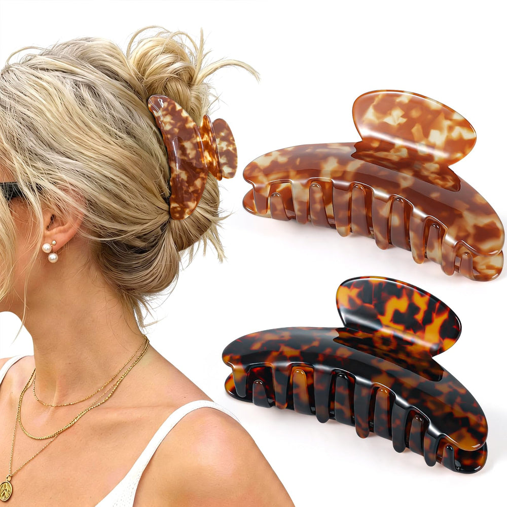 Phyzylvia front packaging showing two tortoise-leopard claw clips and style benefit
