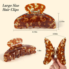 Phyzylvia clip securing a full bun, illustrating firm grip for thick hair