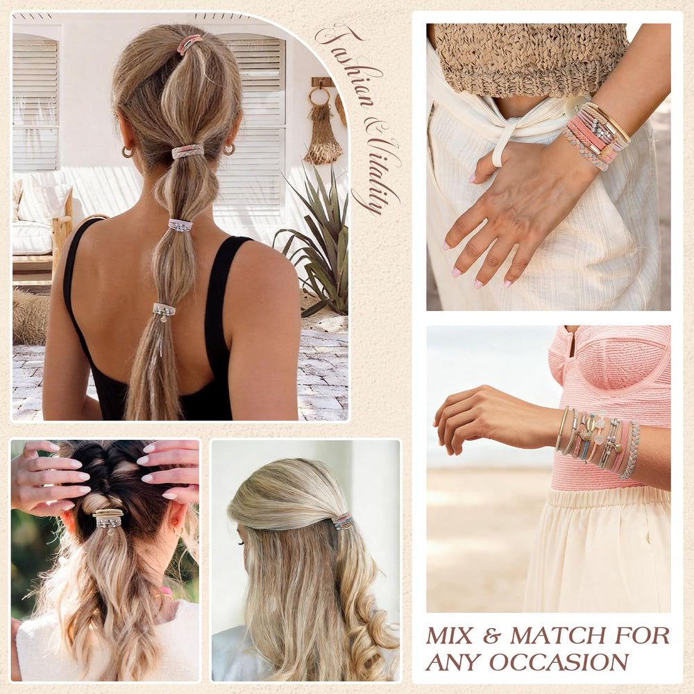 Phyzylvia hair tie in ponytail demonstrating secure hold during movement