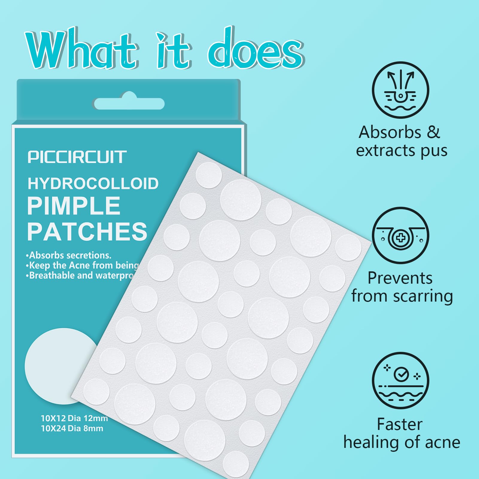 PICcircuit hydrocolloid texture close-up illustrating thin, skin-friendly material