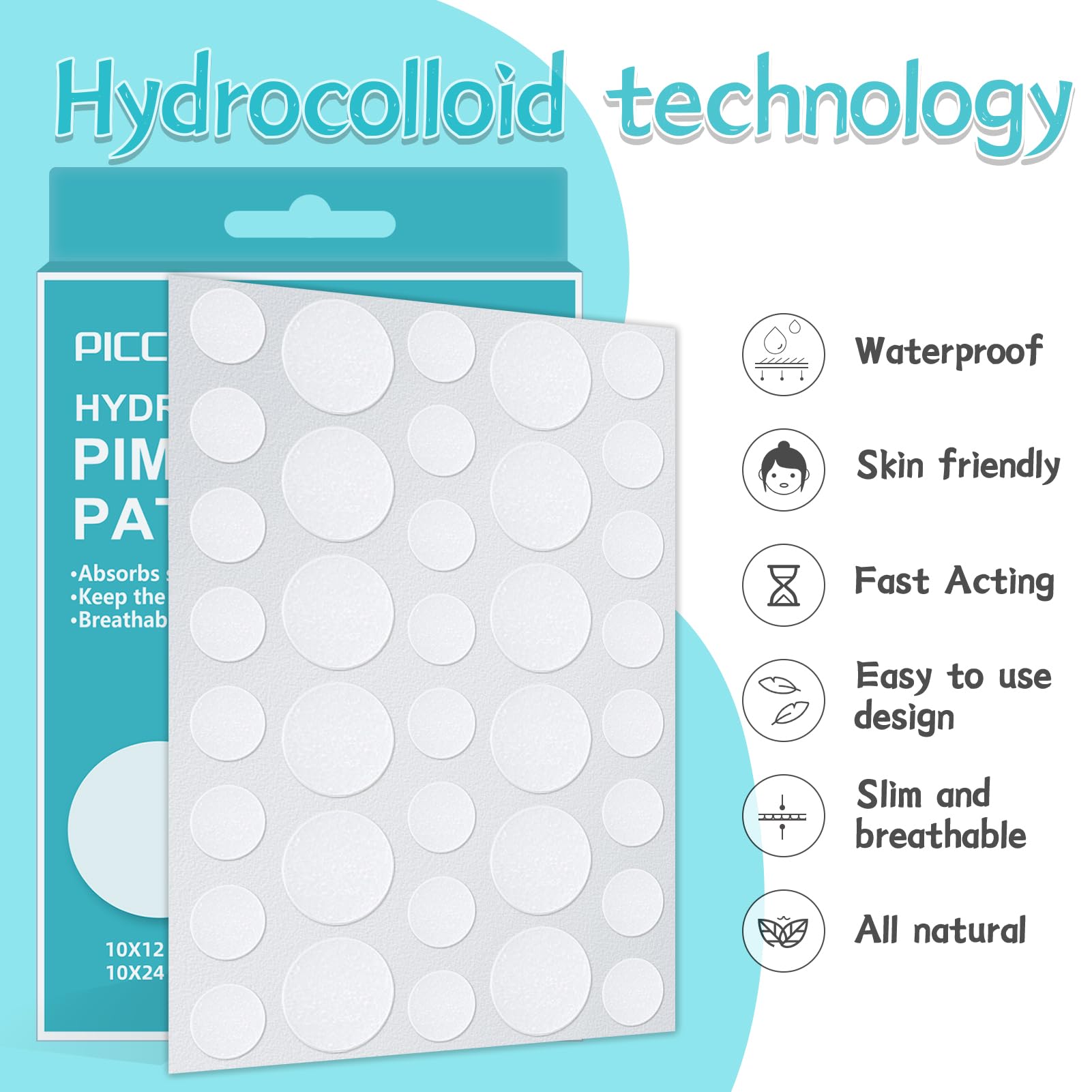 PICcircuit 8mm and 12mm patches side-by-side for quick size selection comparison