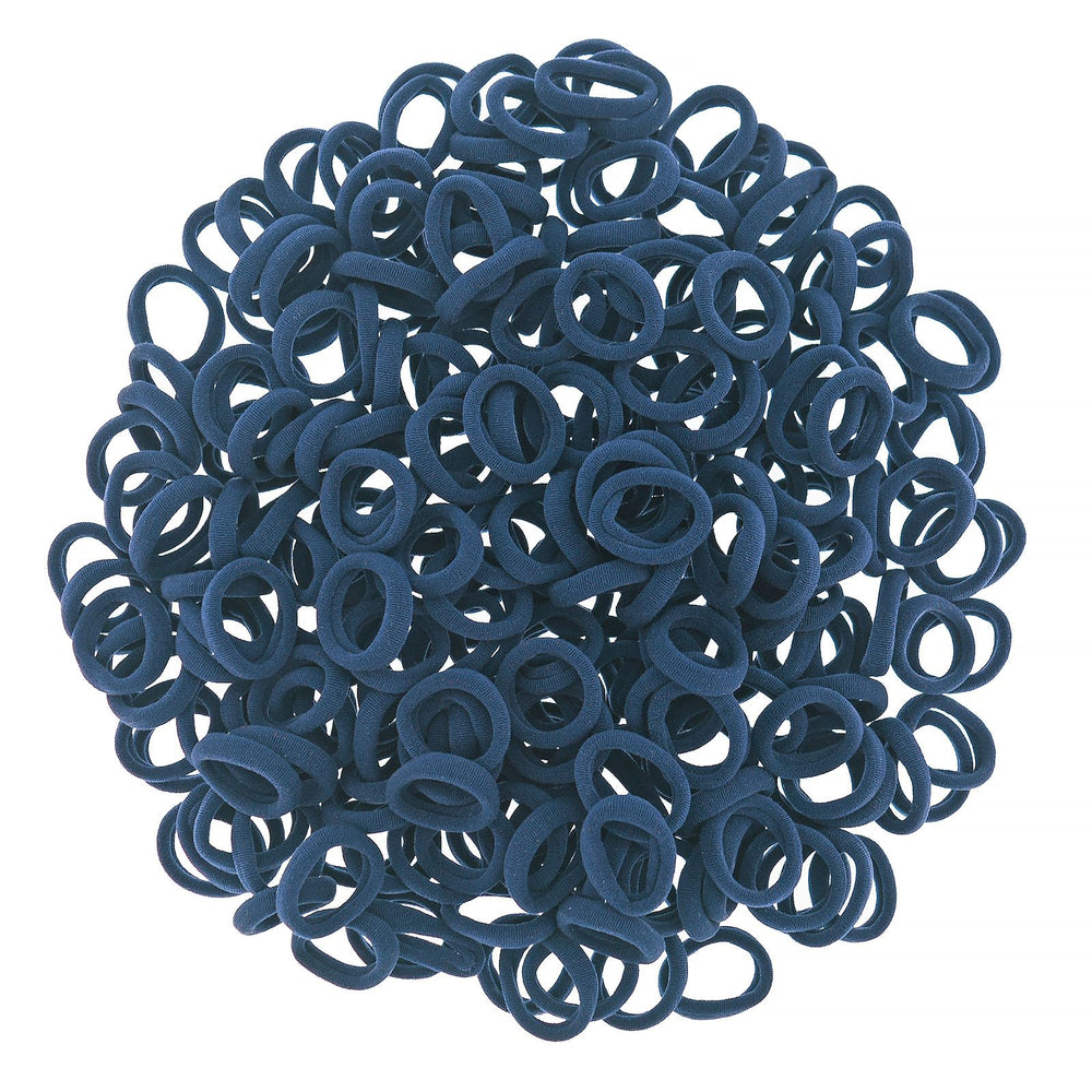 PIDOUDOU close-up of seamless navy elastic texture for gentle hair care