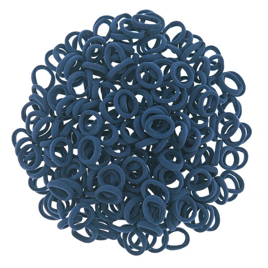 PIDOUDOU close-up of seamless navy elastic texture for gentle hair care