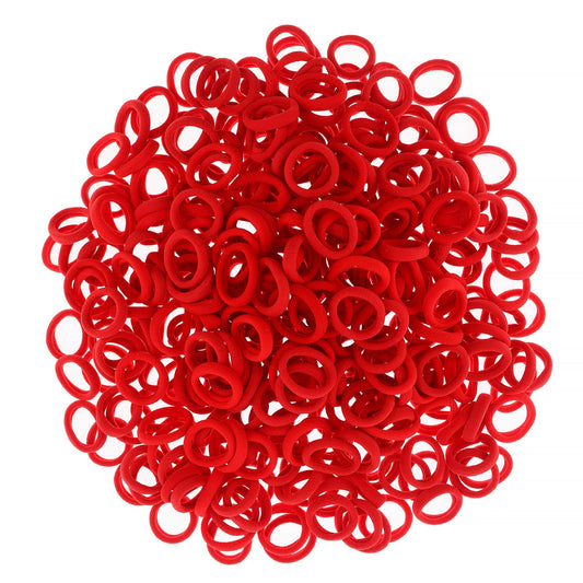 PIDOUDOU close-up of seamless red elastic texture with gentle hold