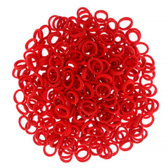 PIDOUDOU close-up of seamless red elastic texture with gentle hold