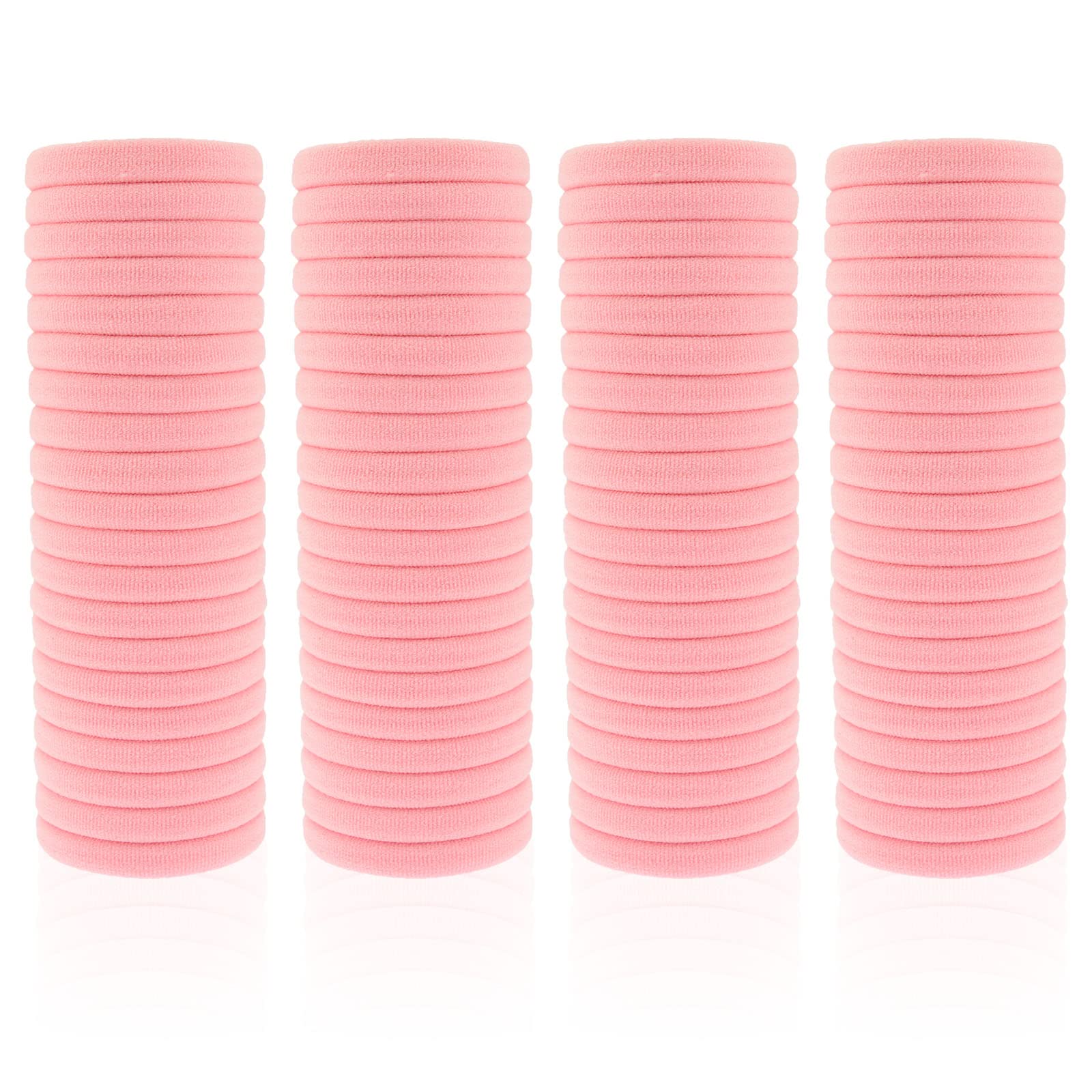 PIDOUDOU front pack of 100 light pink ties showing quantity and color benefit