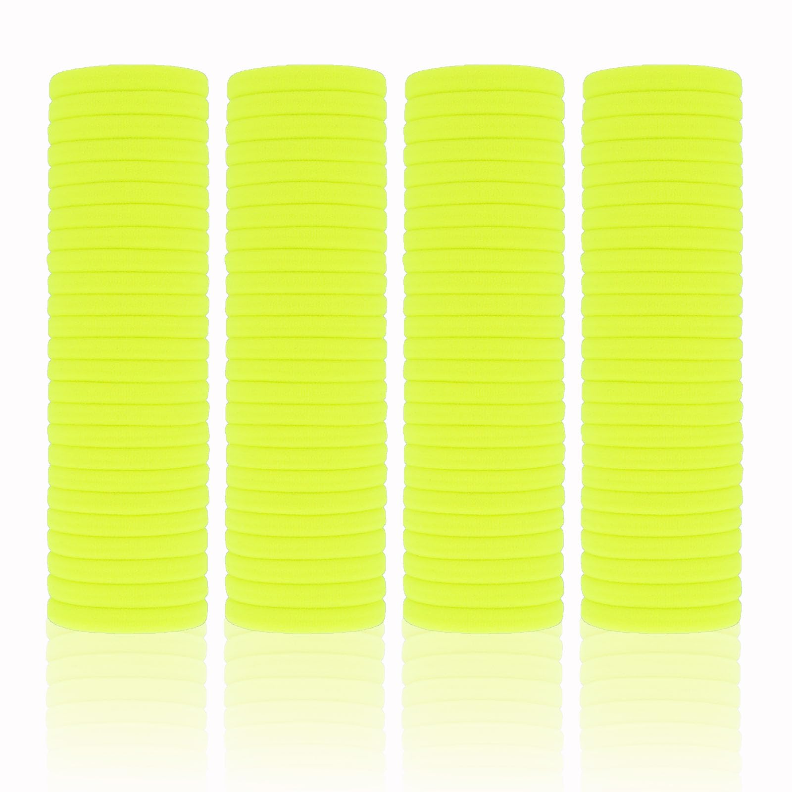 PIDOUDOU front pack of neon yellow hair ties, convenient bulk value