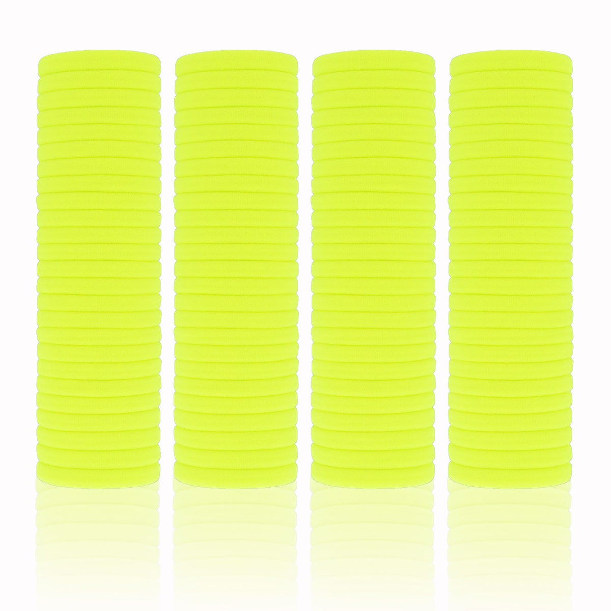 PIDOUDOU front pack of neon yellow hair ties, convenient bulk value
