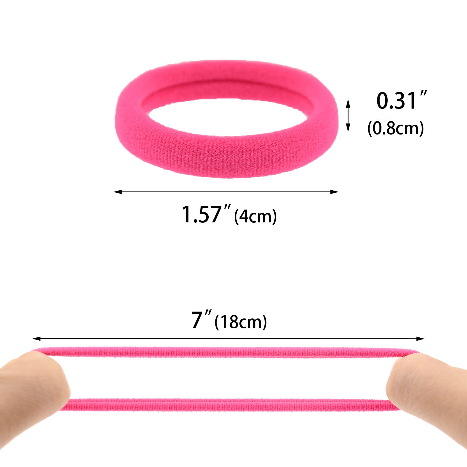 PIDOUDOU hair tie holding a high ponytail on thick hair for secure comfort
