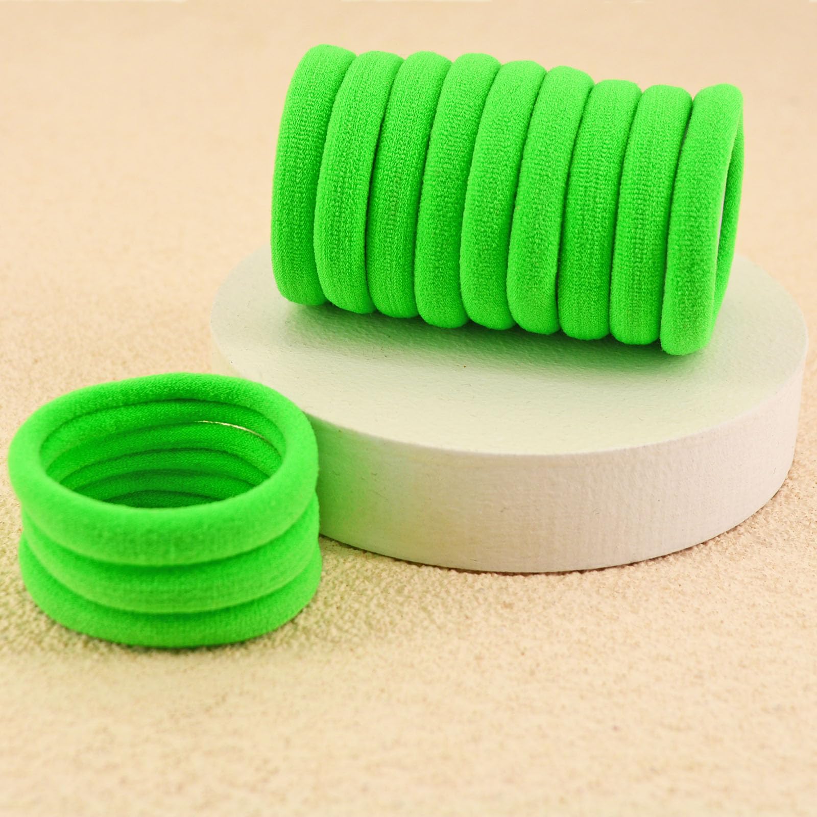 PIDOUDOU hair tie securing a thick ponytail for strong hold