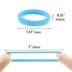 PIDOUDOU hand holding a hair tie showing 1.5 inch diameter and stretch