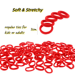 PIDOUDOU bulk stack of red ties ready for school and everyday use