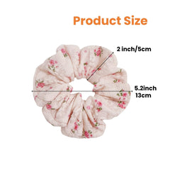 PIDOUDOU scrunchie interior close-up of lining and elastic, protects hair