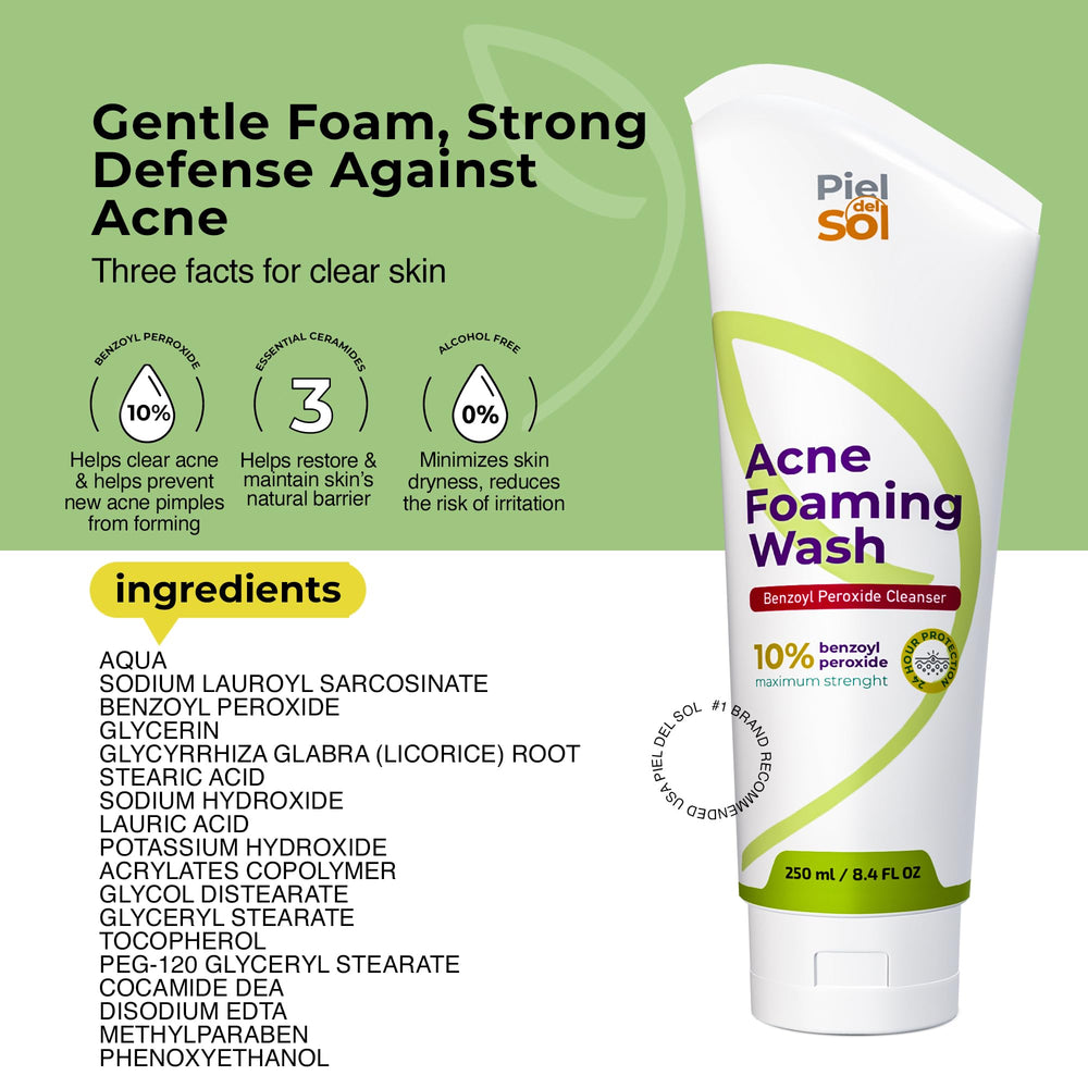 Piel del Sol 250ml tube next to hand for size and scale clarity