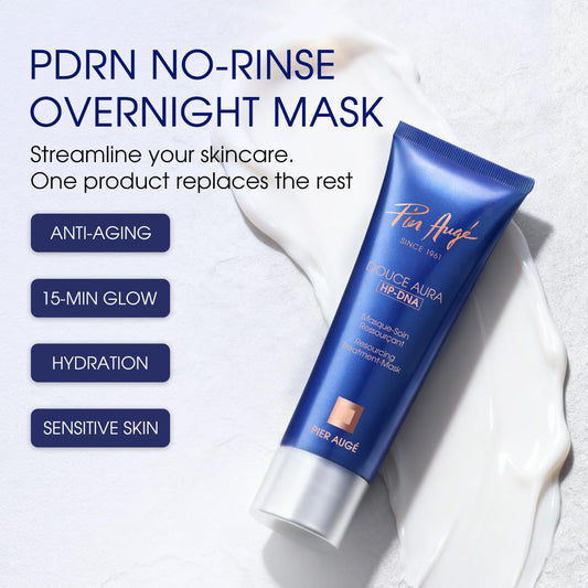 Pier Augé creamy mask texture close-up highlighting fast-absorbing feel