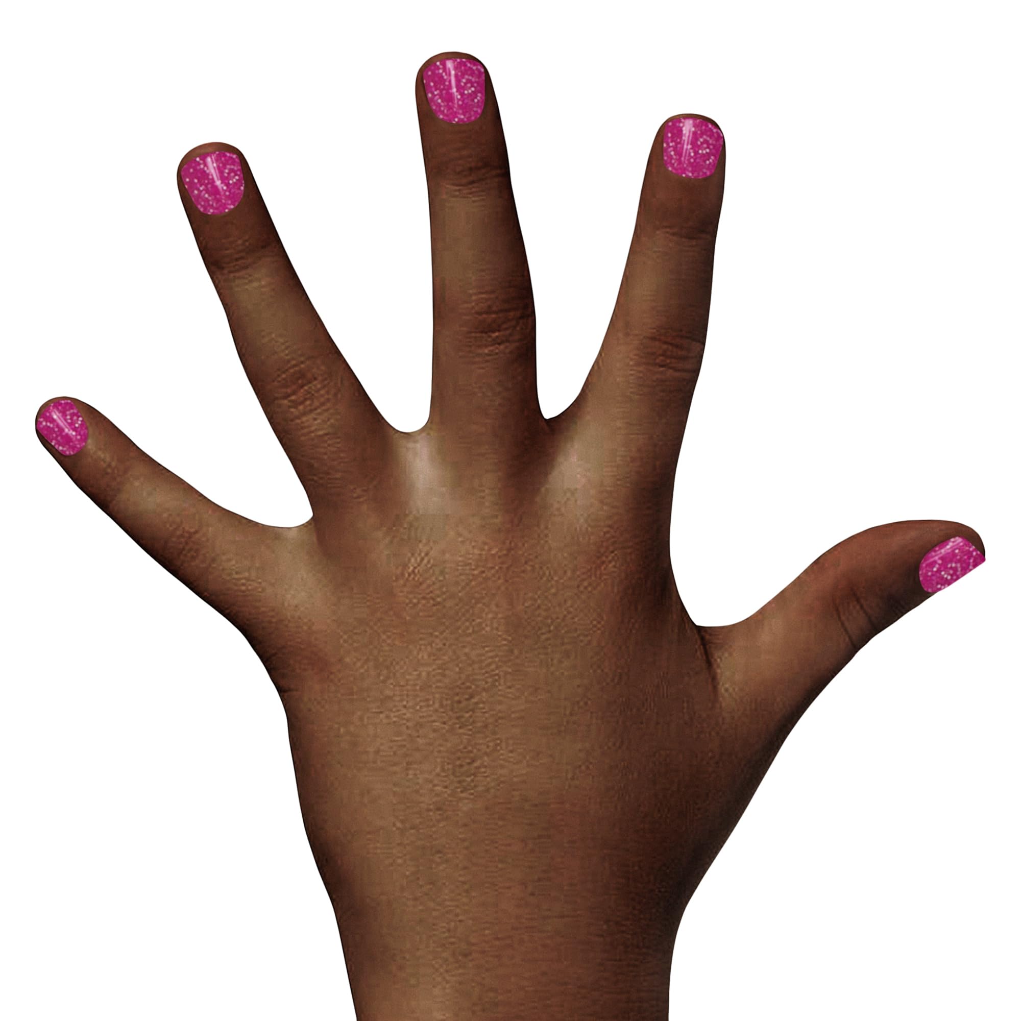 Piggy Paint Glamour Girl painted on kids nails for durable, playful finish