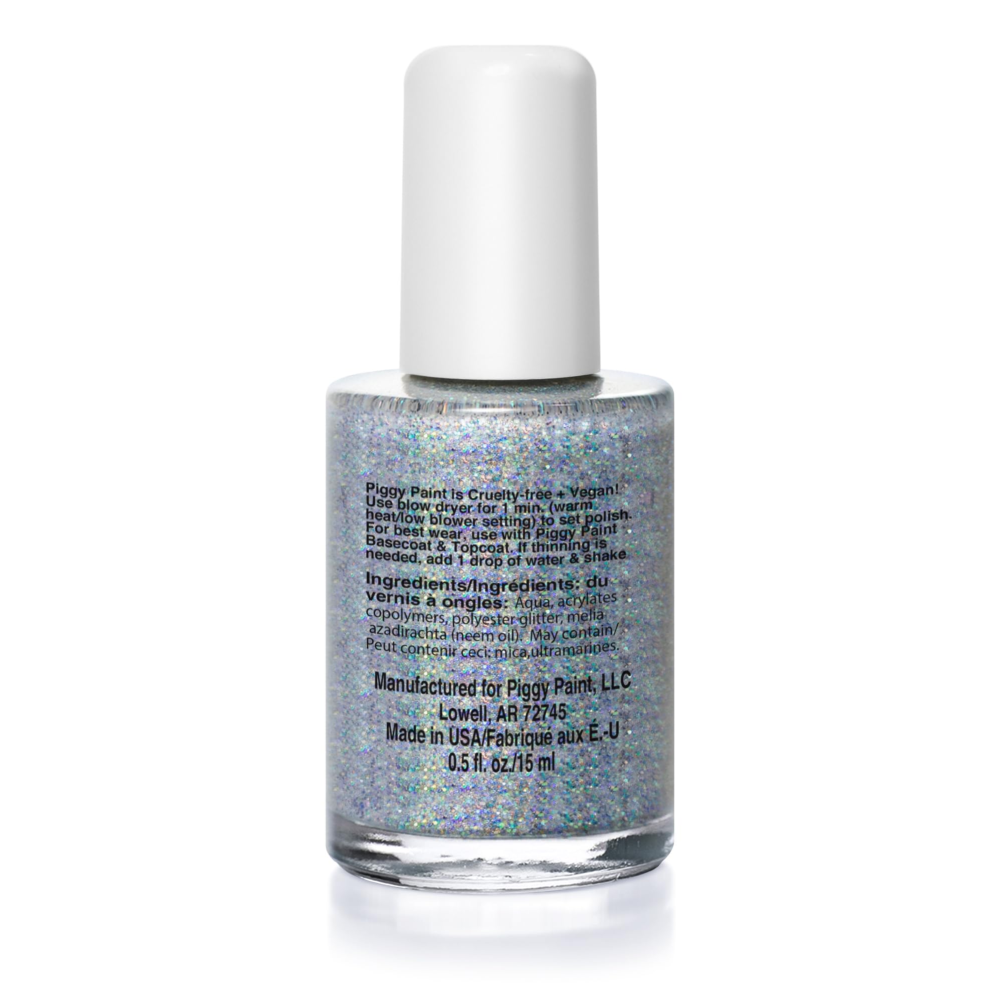 Piggy Paint brush and cap detail for smooth, precise application benefit