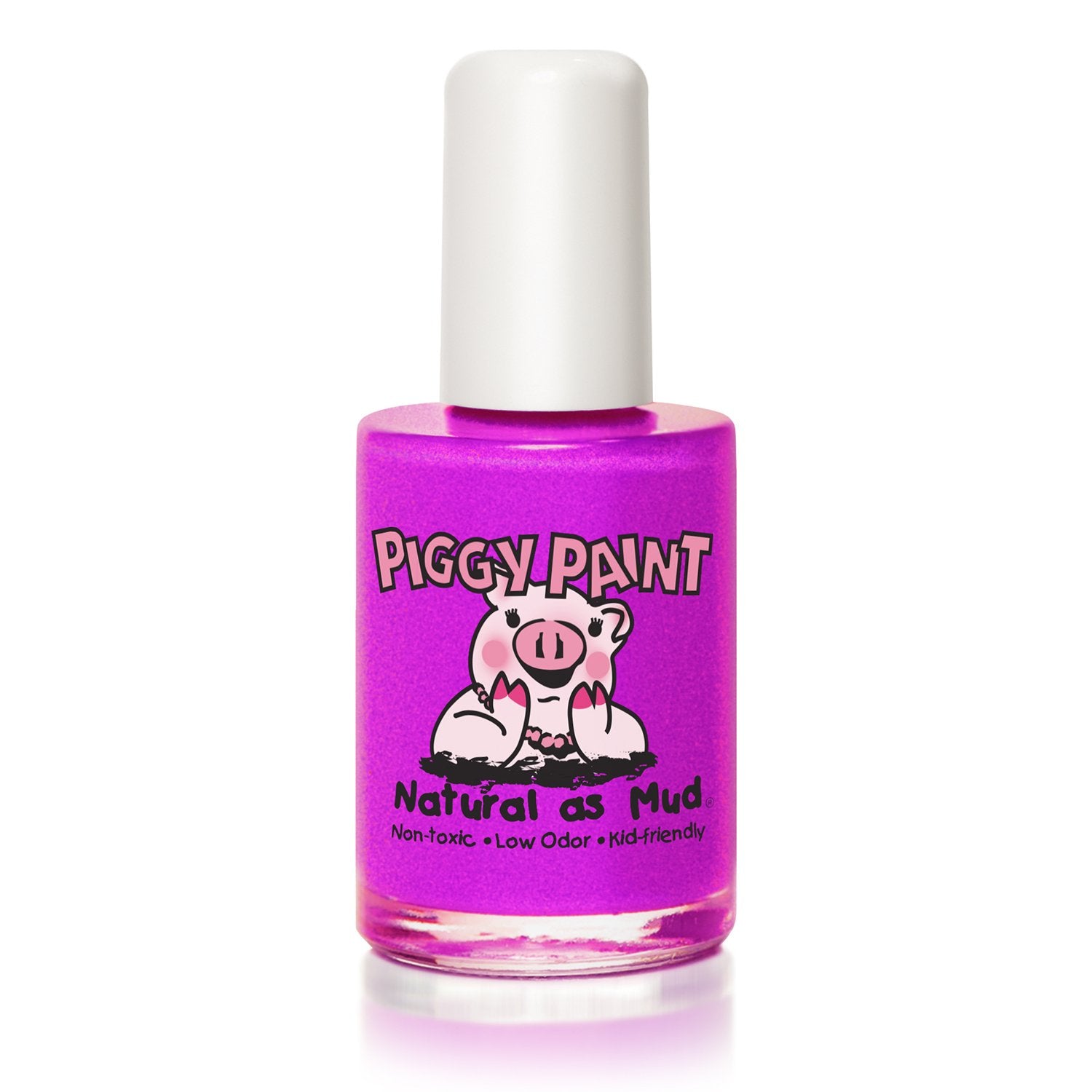 Piggy Paint Groovy Grape front bottle shows vibrant color and safe formula