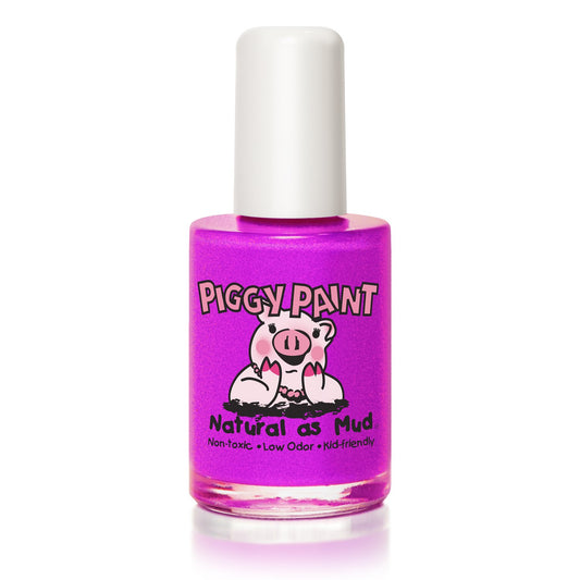 Piggy Paint Groovy Grape front bottle shows vibrant color and safe formula
