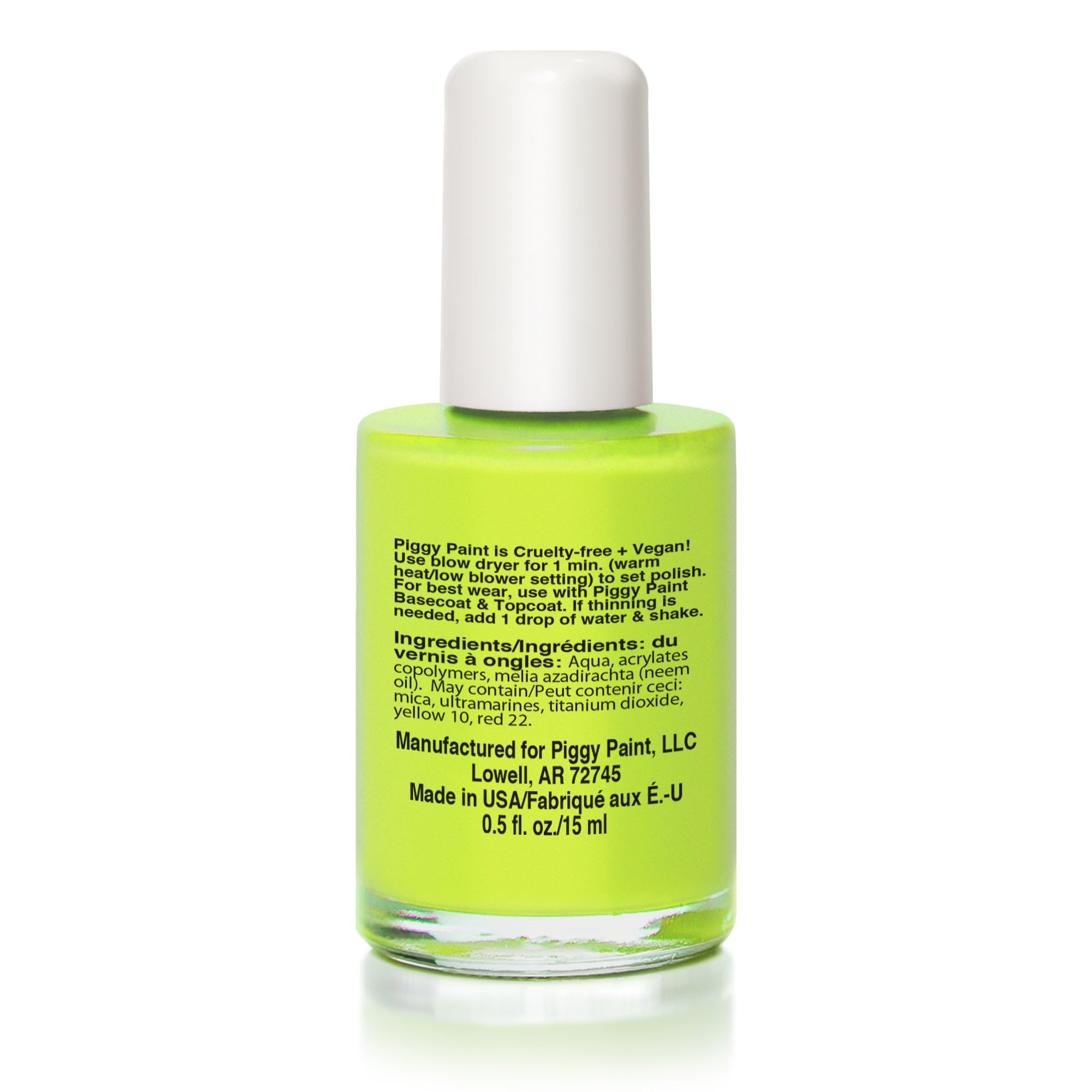 Piggy Paint cap and brush close-up demonstrating precise application control