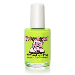 Piggy Paint front bottle showing lime shade and compact 0.5 oz size benefit