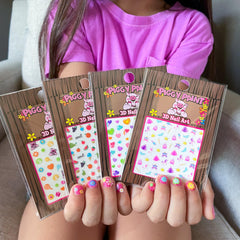 Piggy Paint party setting with kids using kit showing fun group activity