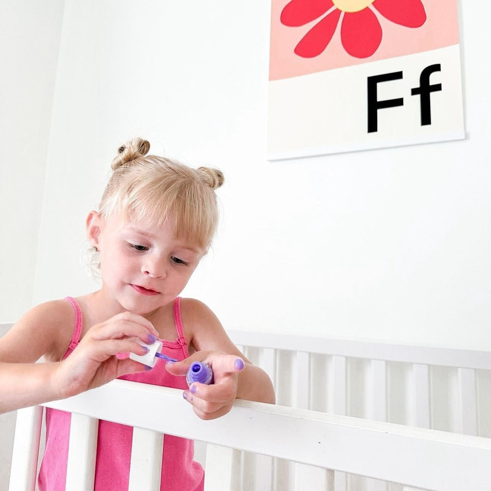 Piggy Paint Tutu Cool in a playdate setting showing low-odor kid-friendly polish