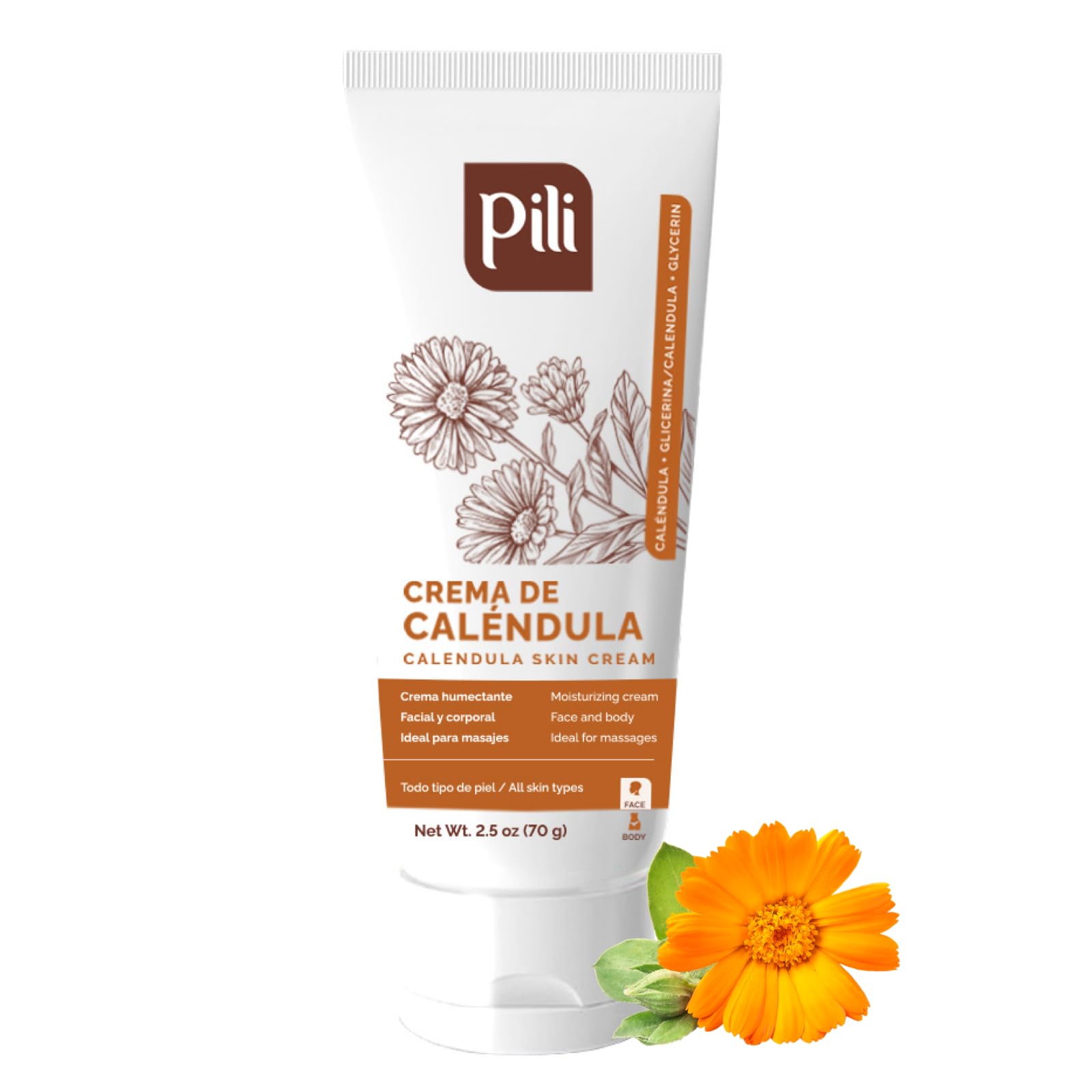 Pili Natural jar front view showing clean packaging and product benefit