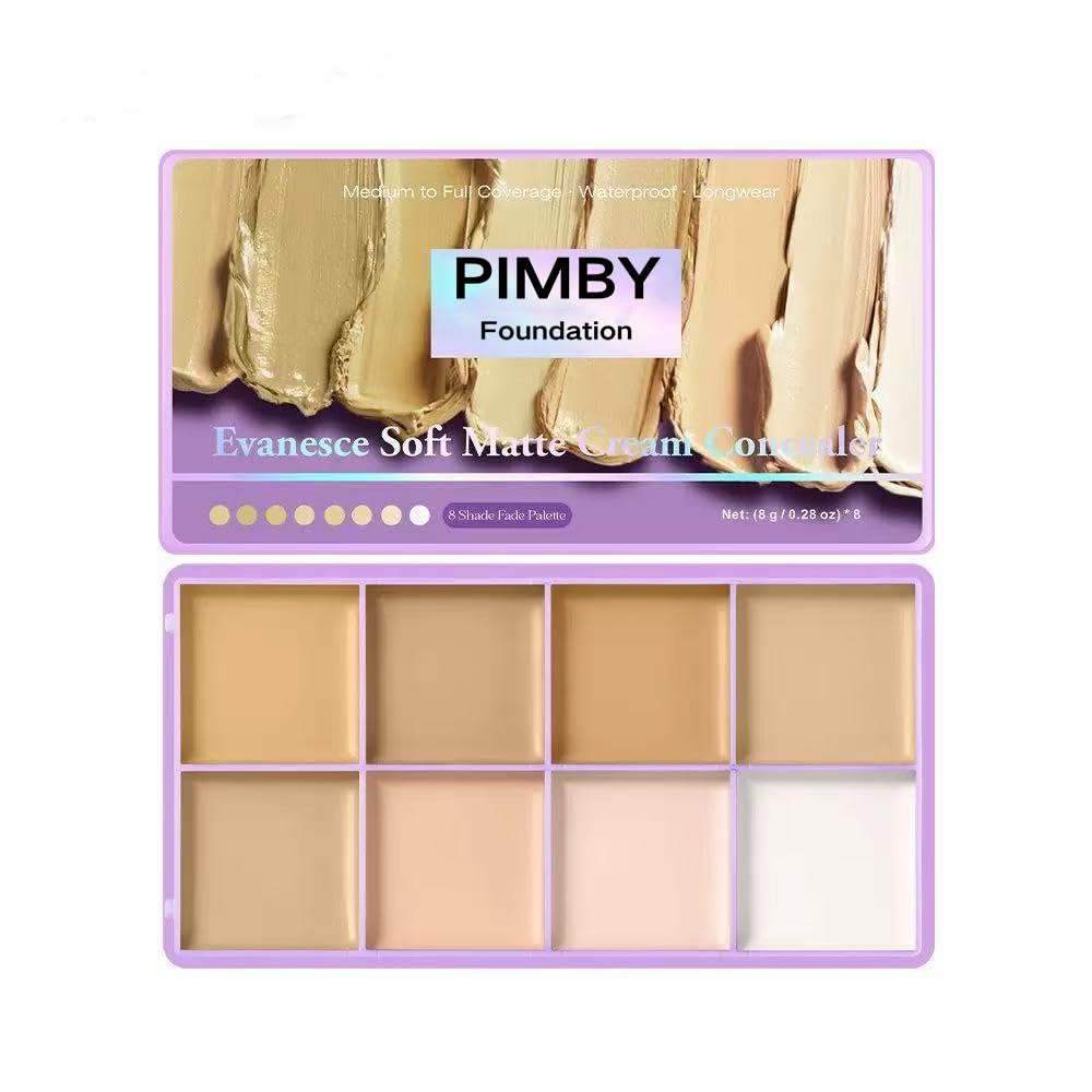 Pimby Foundation concealer front packaging showing shade and applicator benefit