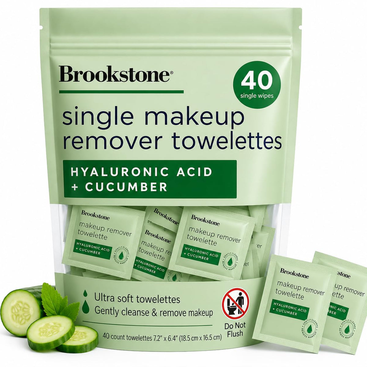 Pink Sky Brookstone front packaging showing 40-count travel pack benefit