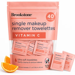 Pink Sky Brookstone front packaging highlighting 40 count and travel convenience