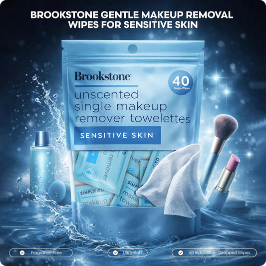 Pink Sky Brookstone individually wrapped packet highlighting hygiene and convenience