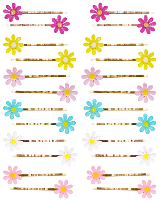 PinkSheep front packaging showing 24 flower bobby pins and storage box for neat storage