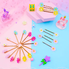 PinkSheep bobby pins organized in clear box keeping accessories dust-free and secure