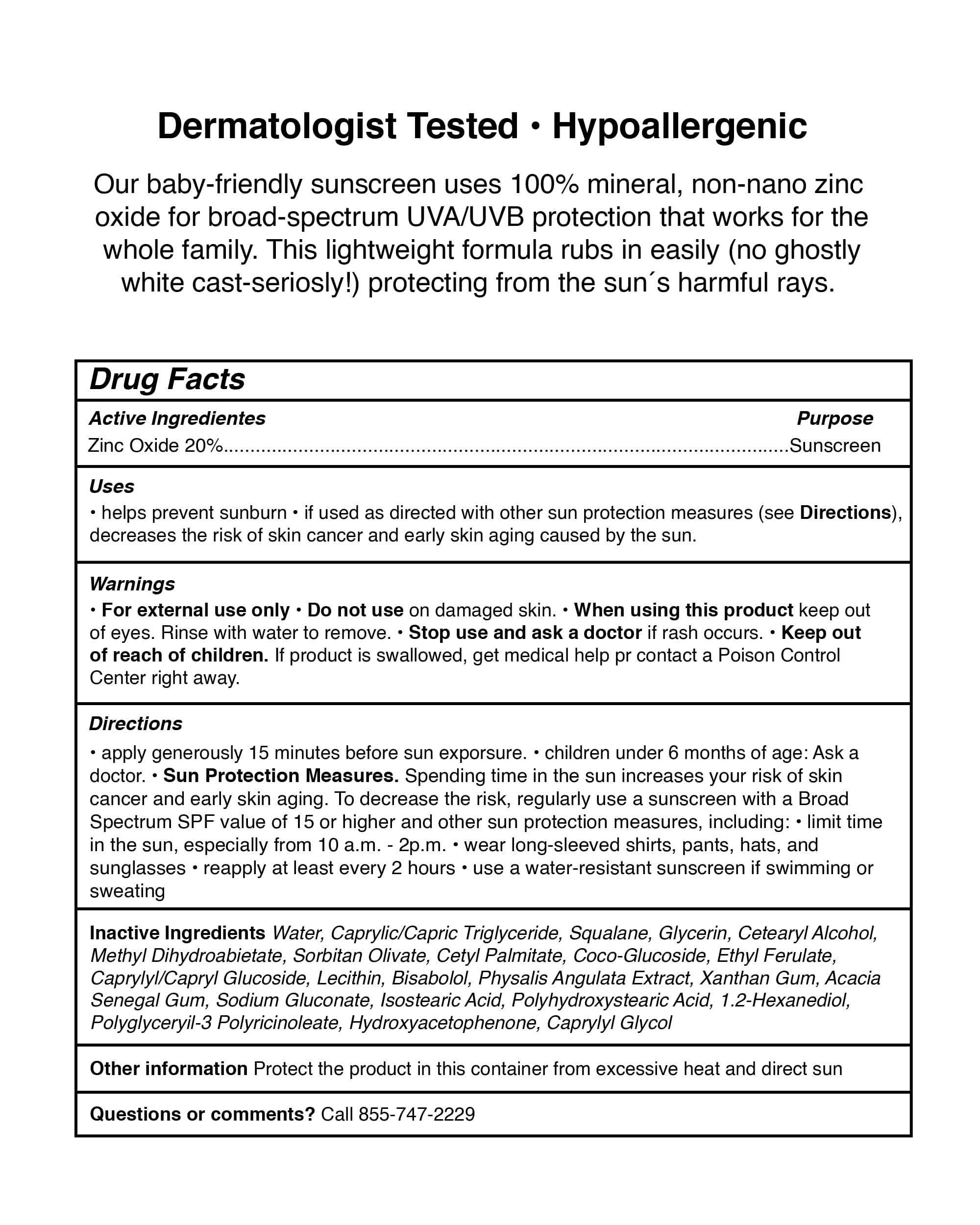 Pipette product label close-up highlighting clean ingredients and benefits