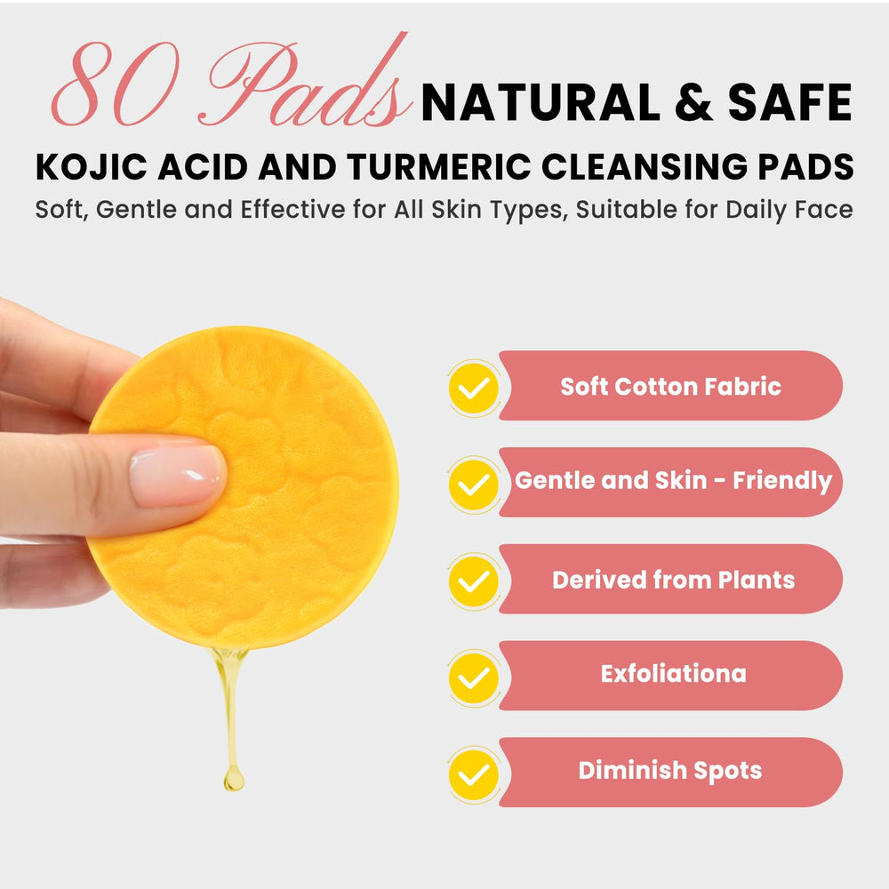 PIPIHUA pad being applied to face to remove dirt and gently exfoliate skin