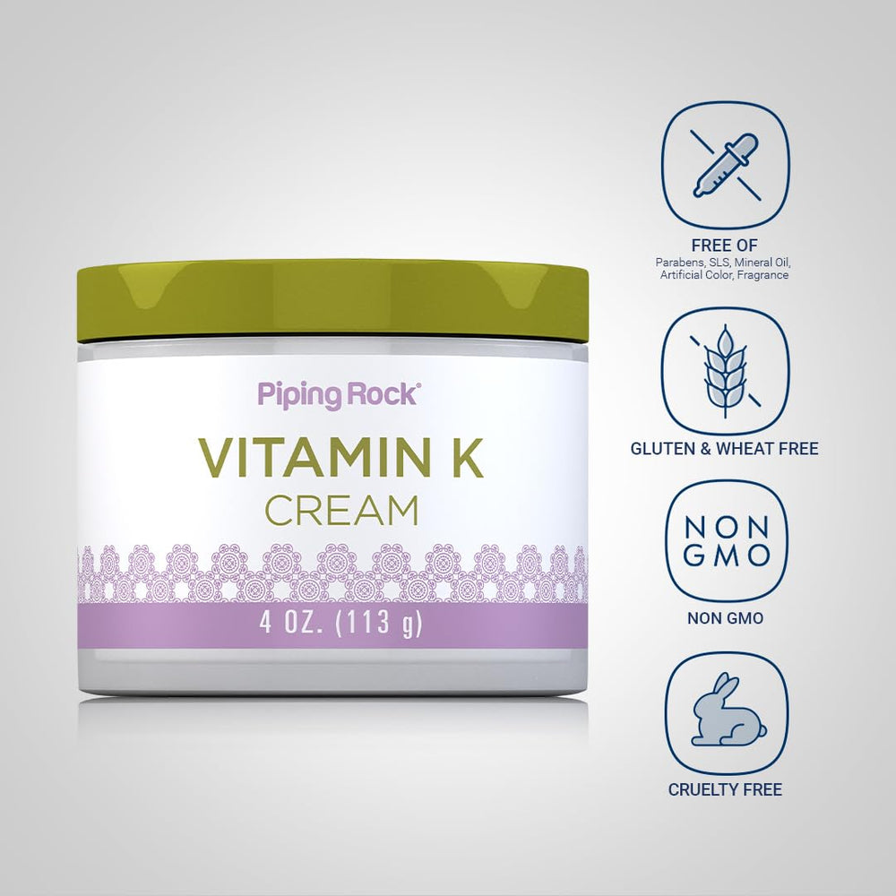 Piping Rock cream applied under eye demonstrating gentle application and reduced appearance benefit