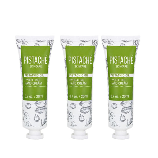 Pistaché Skincare front tube showing label and travel-friendly size benefit