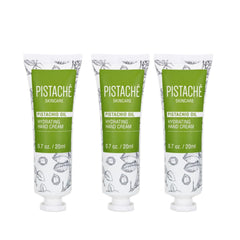 Pistaché Skincare front tube showing label and travel-friendly size benefit