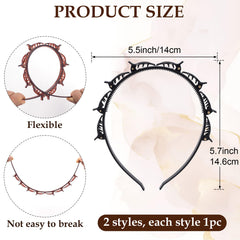 Pivotik close-up of eight upper clips illustrating secure braid hold for effortless styling