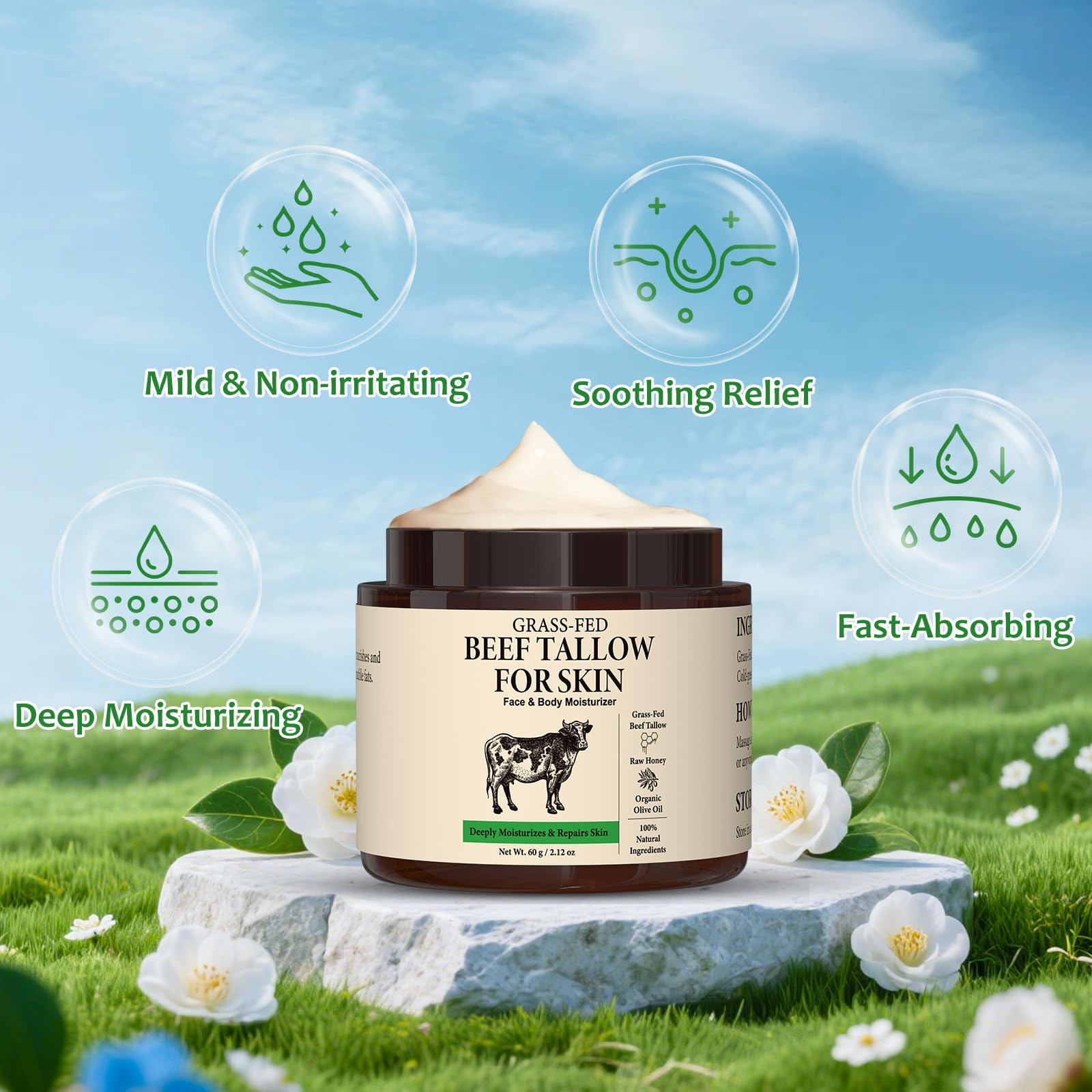 Pixellon using pea-sized amount on face for quick non-greasy moisture