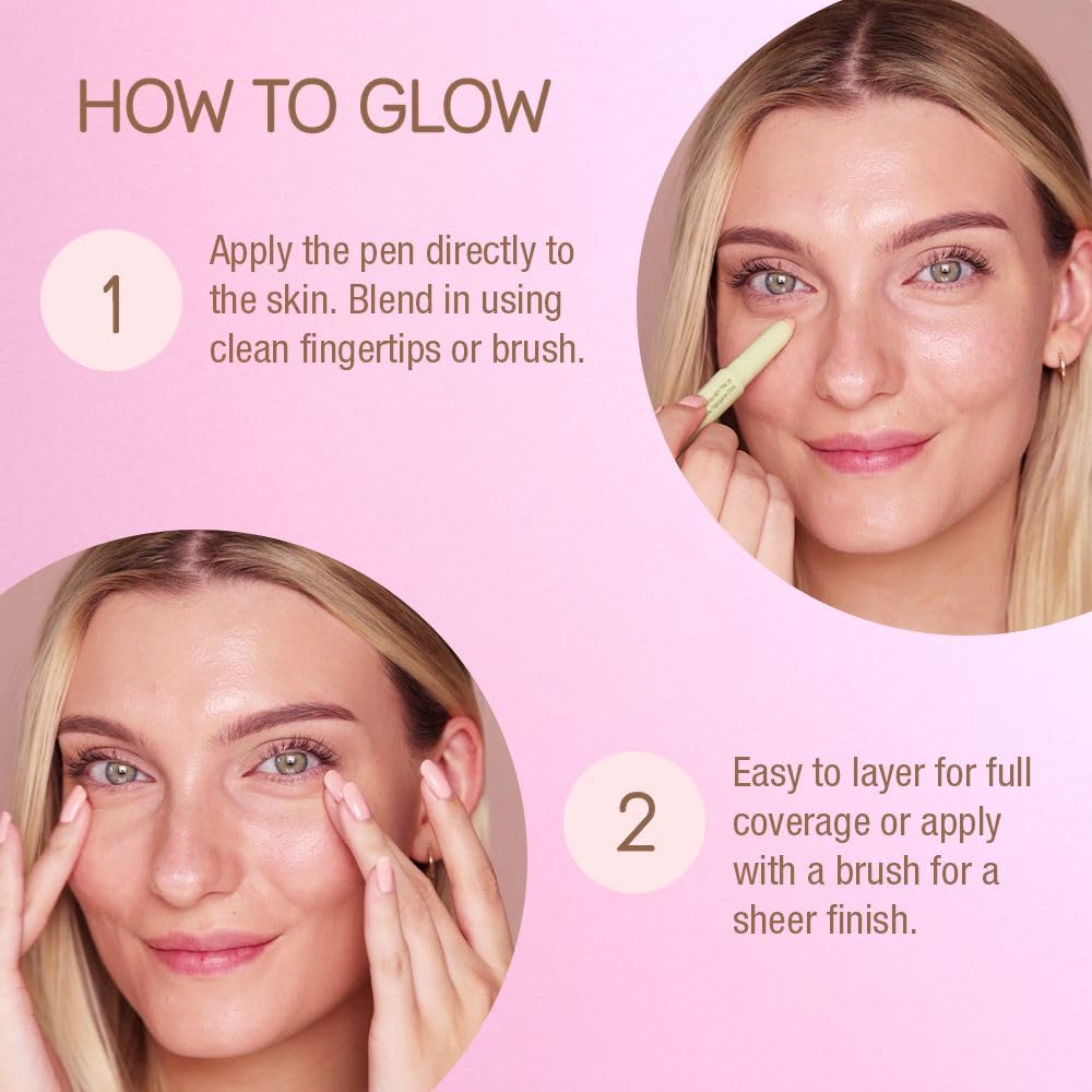 Hand applying Pixi CC Crayon to under-eye area, precise targeted coverage benefit