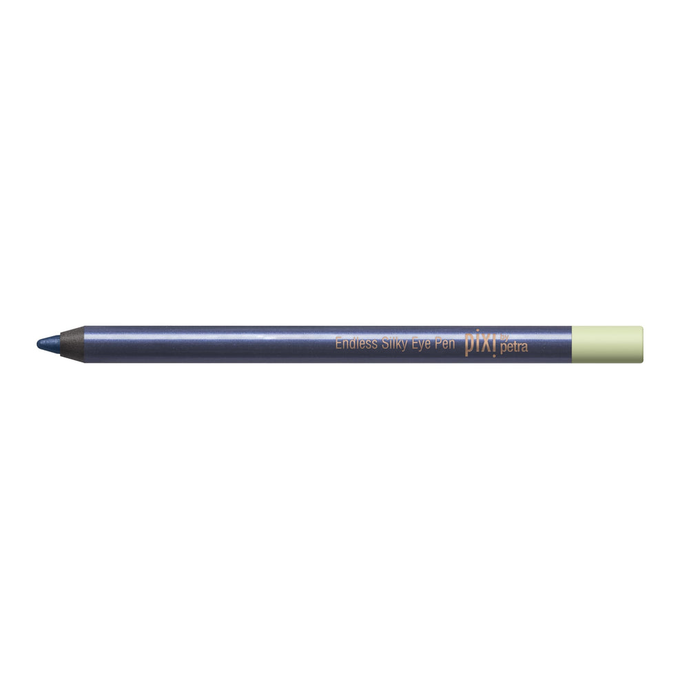 Pixi Endless Silky Eye Pen front packaging showcasing sleek pencil and BlackBlue shade benefit