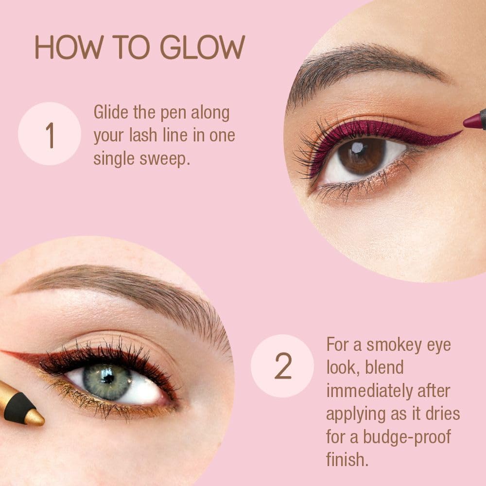 Pixi Endless Silky Eye Pen applied along lash line for defined eye look