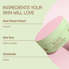Pixi ingredients display with caffeine cucumber peptides for brightening